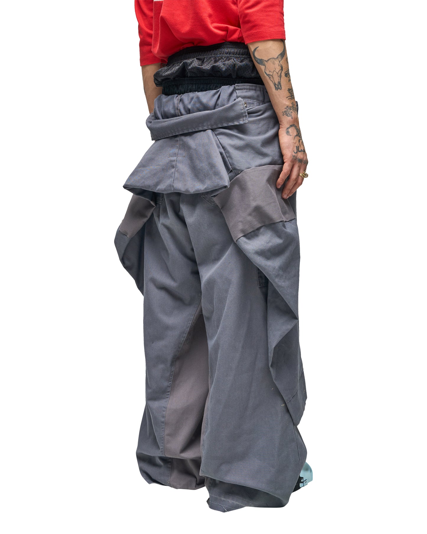 GREY COVERALL PANT
