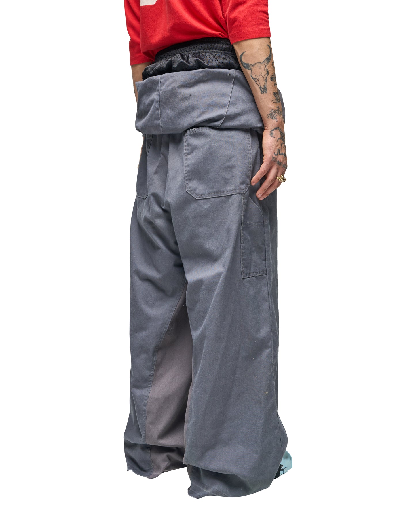 GREY COVERALL PANT