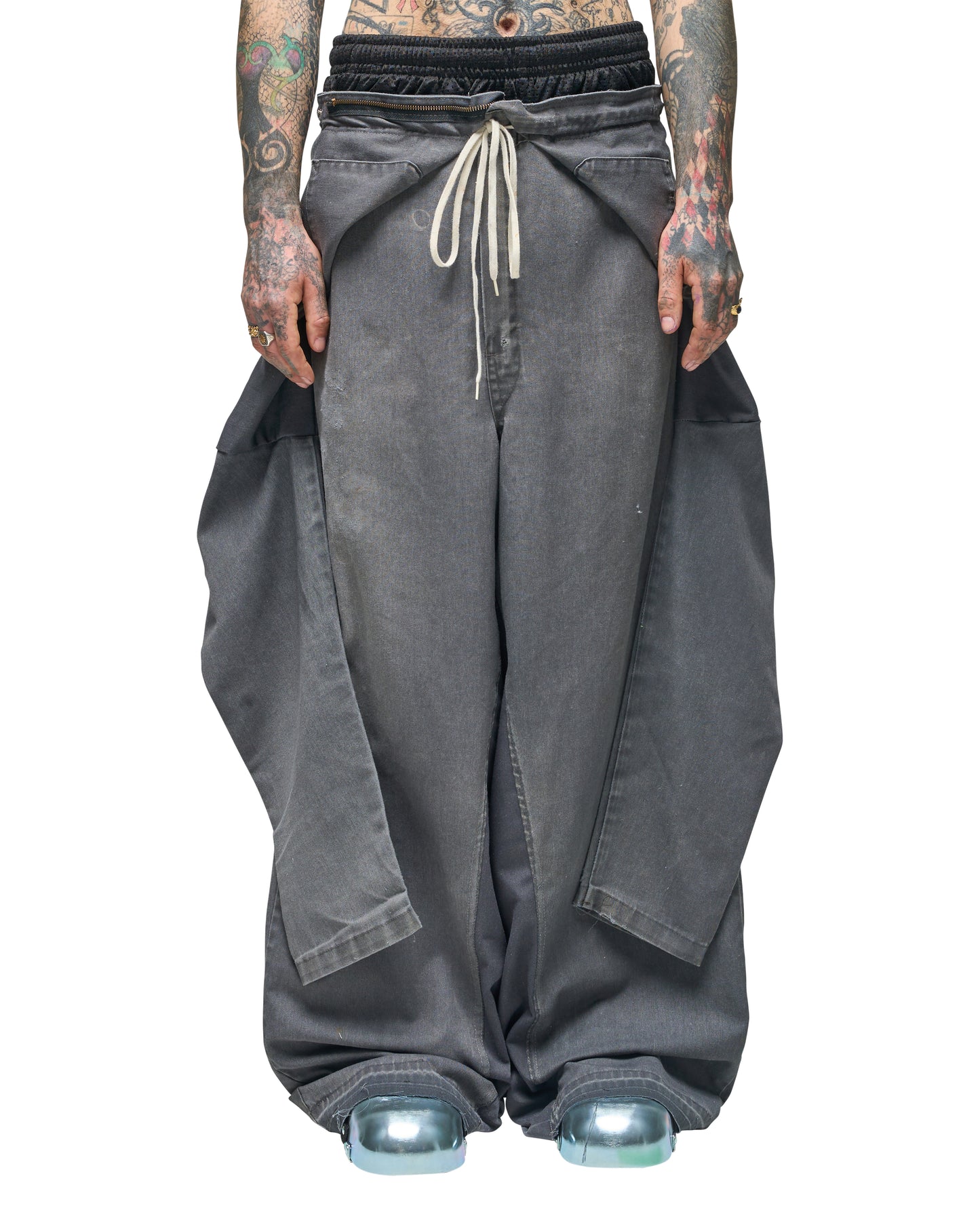 GREY COVERALL PANT