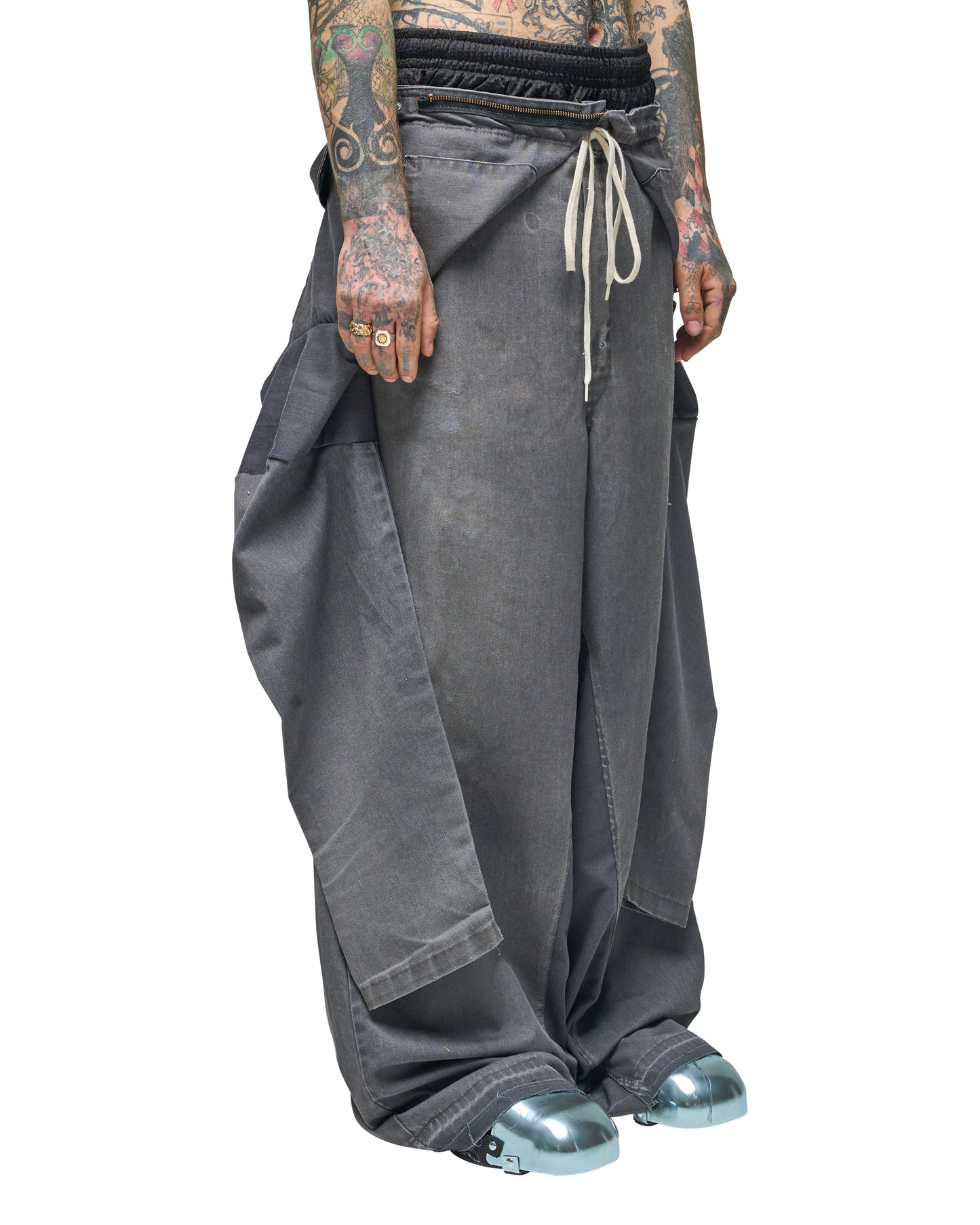 GREY COVERALL PANT