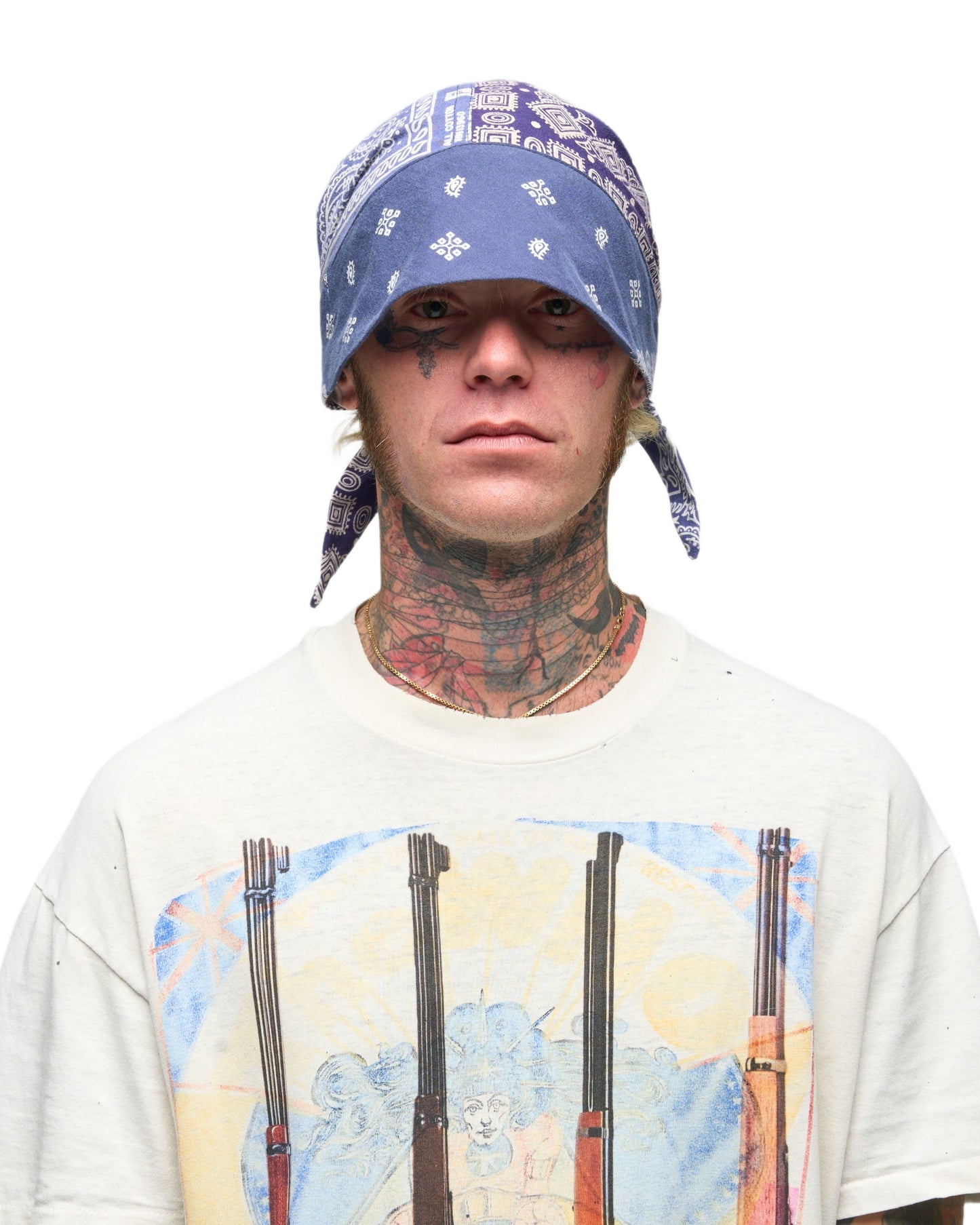 002 BANDANA CAP BLU