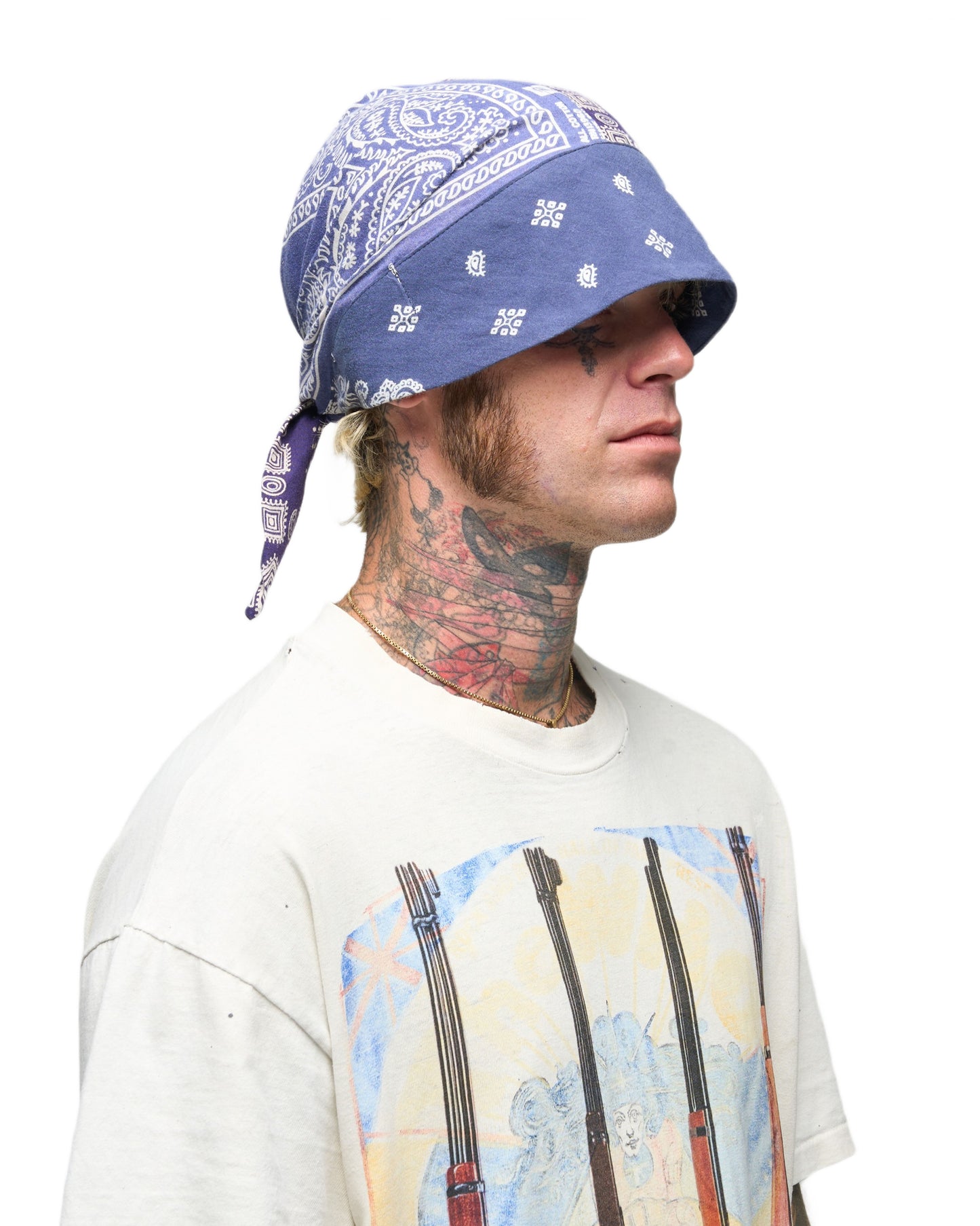 002 BANDANA CAP BLU
