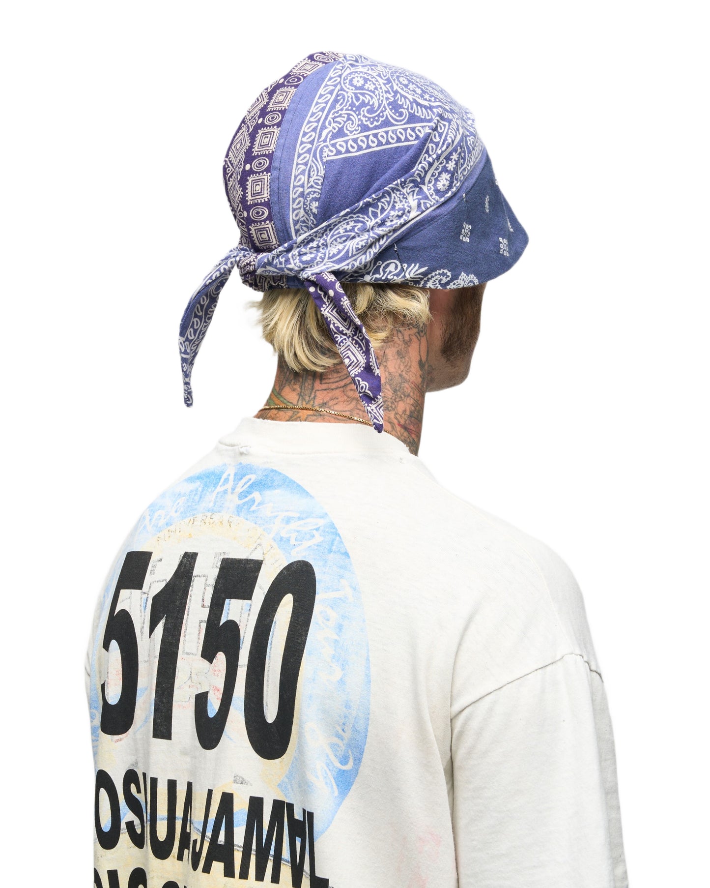 002 BANDANA CAP BLU