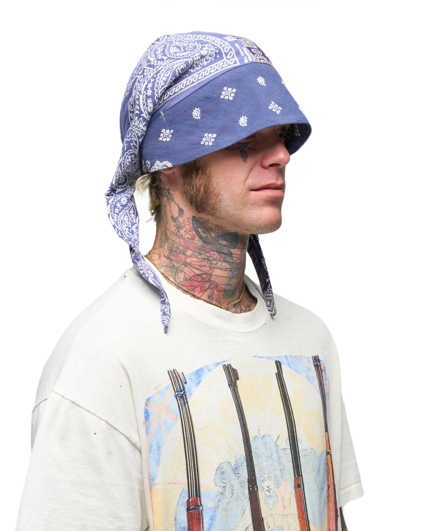 002 BANDANA CAP BLU