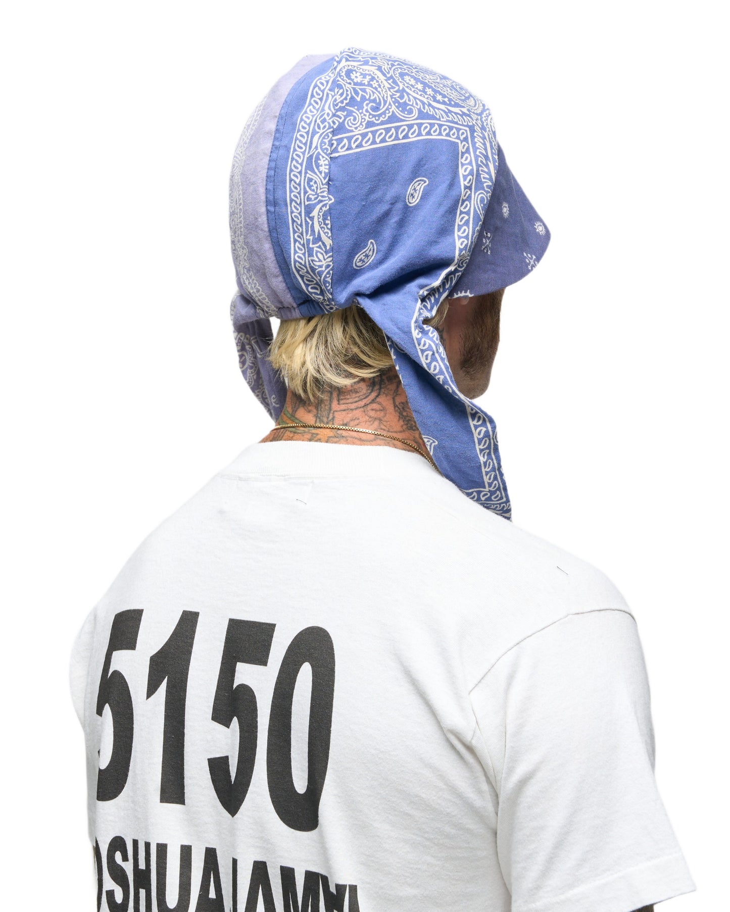 003 BANDANA CAP BLU