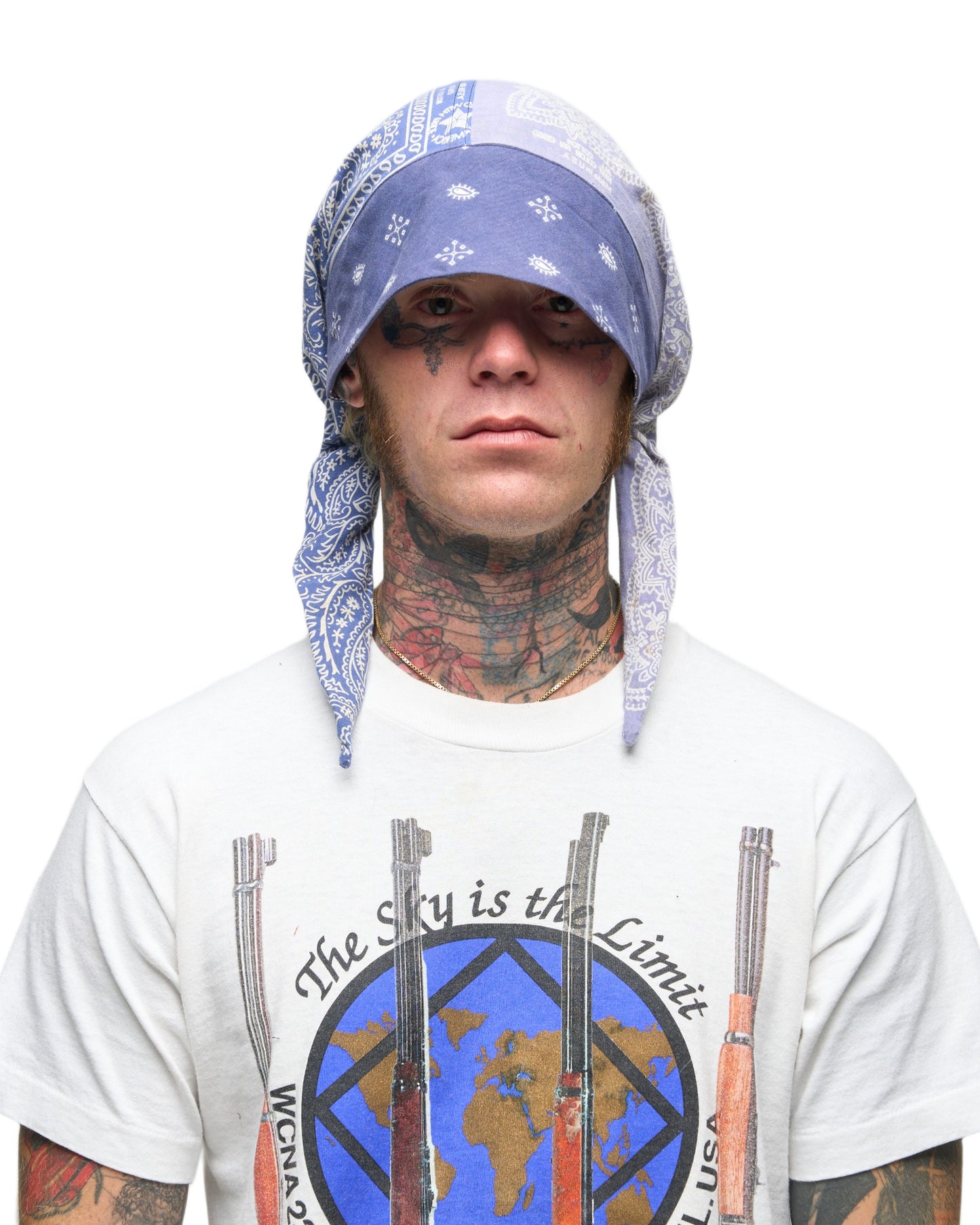 003 BANDANA CAP BLU