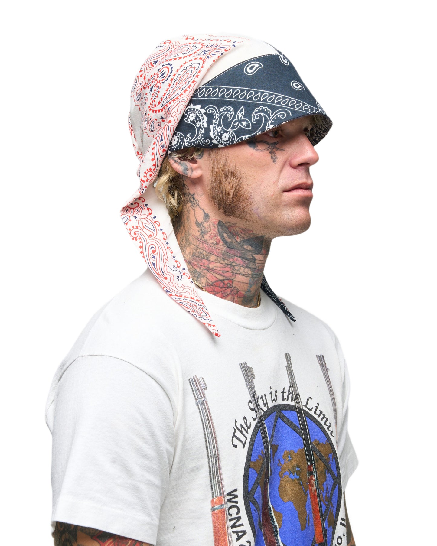 002 BANDANA CAP RWB