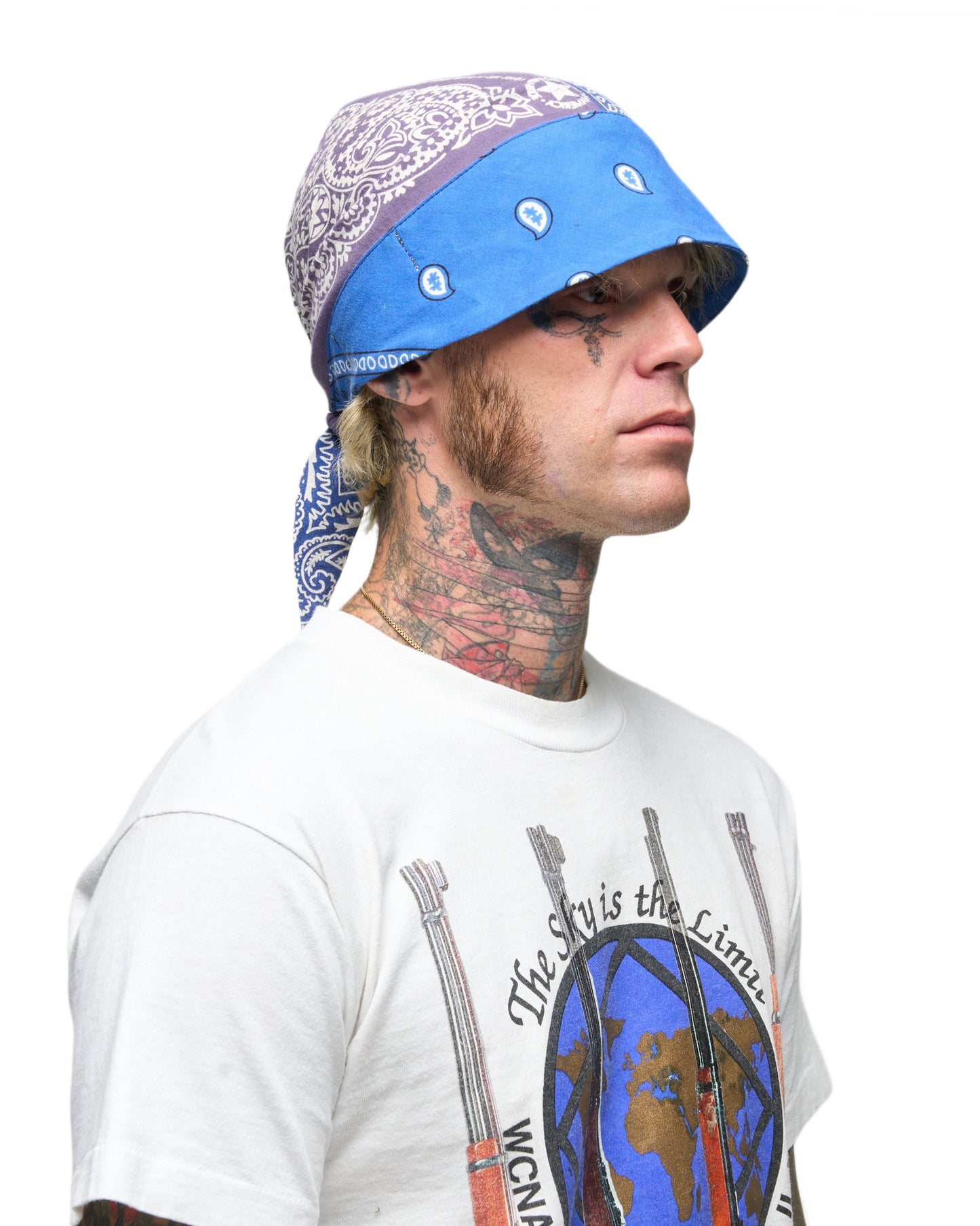 004 BANDANA CAP BLU