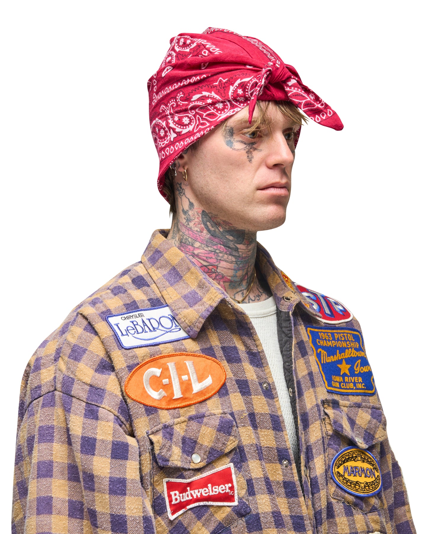 001 BANDANA CAP RED