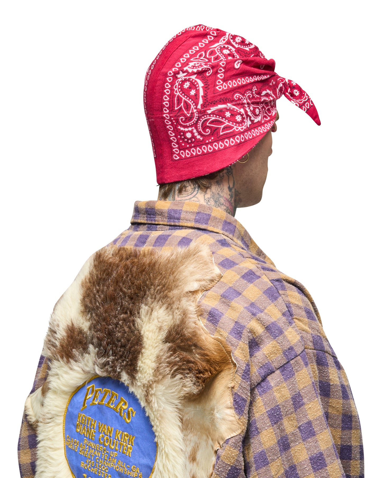 001 BANDANA CAP RED