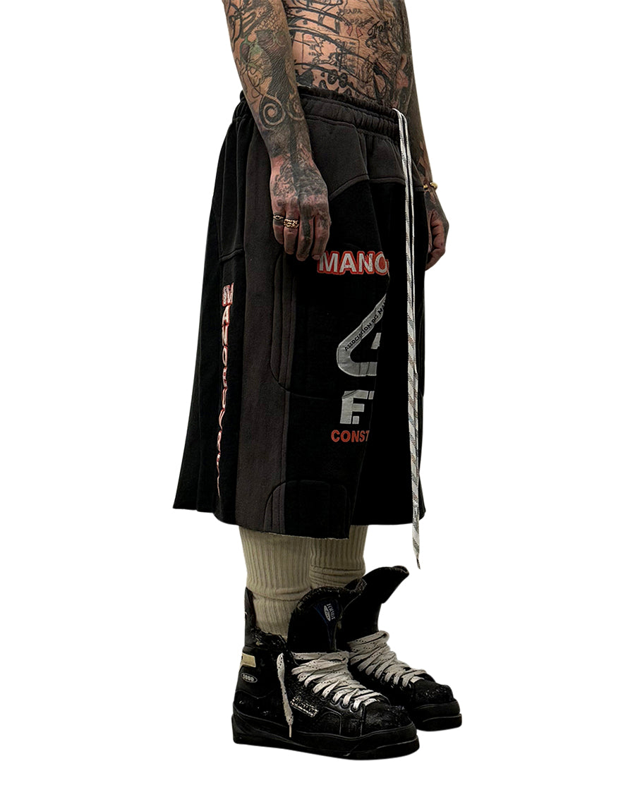 001 WAVE PADDED SWEAT-SHORT