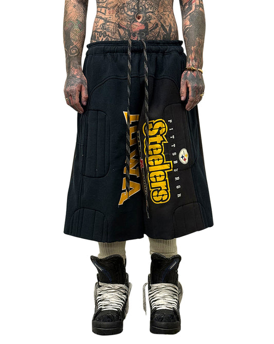 002 WAVE PADDED SWEAT-SHORT