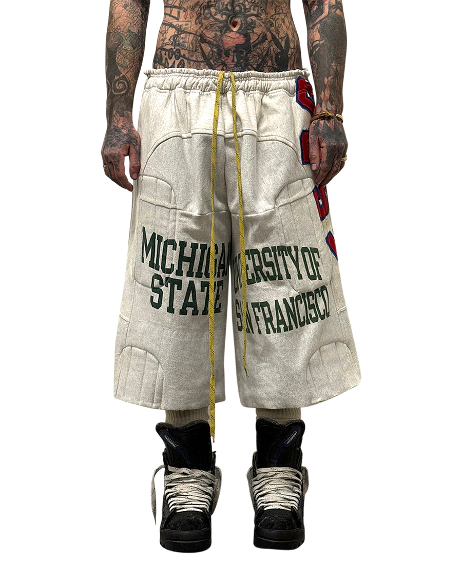 016 WAVE PADDED SWEAT-SHORT