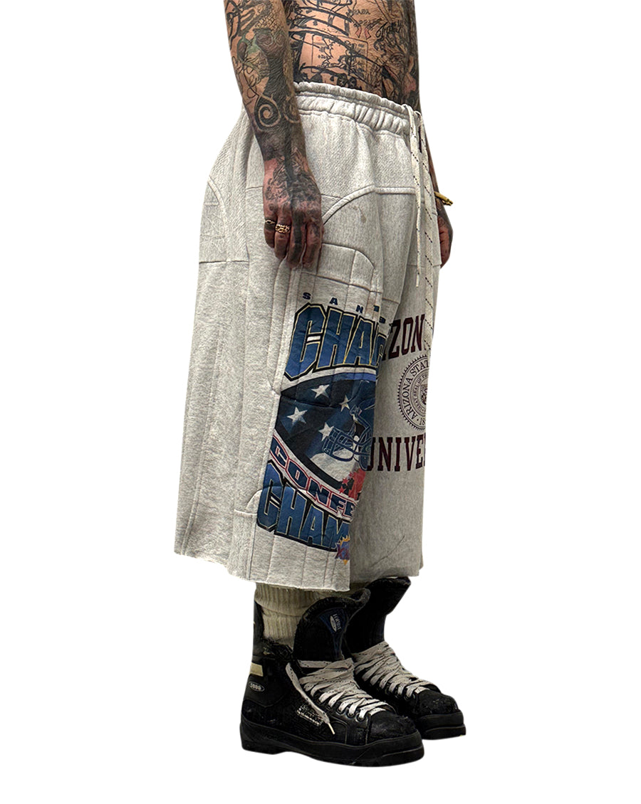 012 WAVE PADDED SWEAT-SHORT