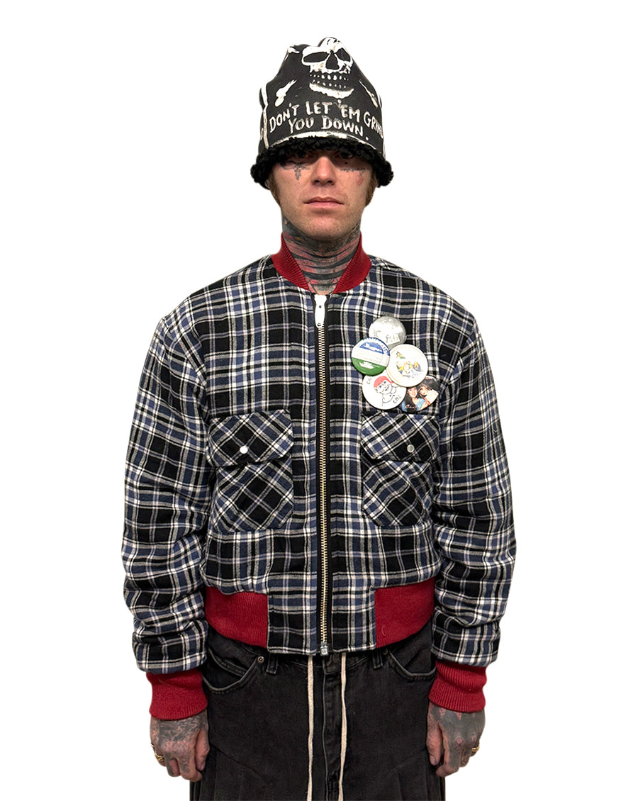 002 FLANNEL BOMBER