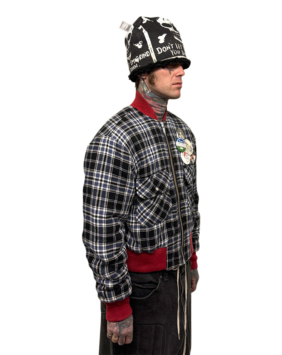 002 FLANNEL BOMBER