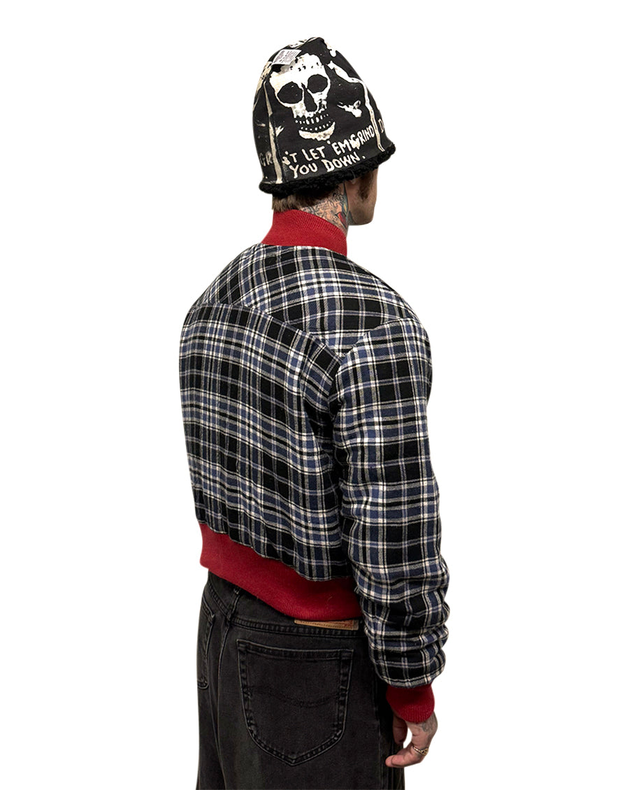 002 FLANNEL BOMBER