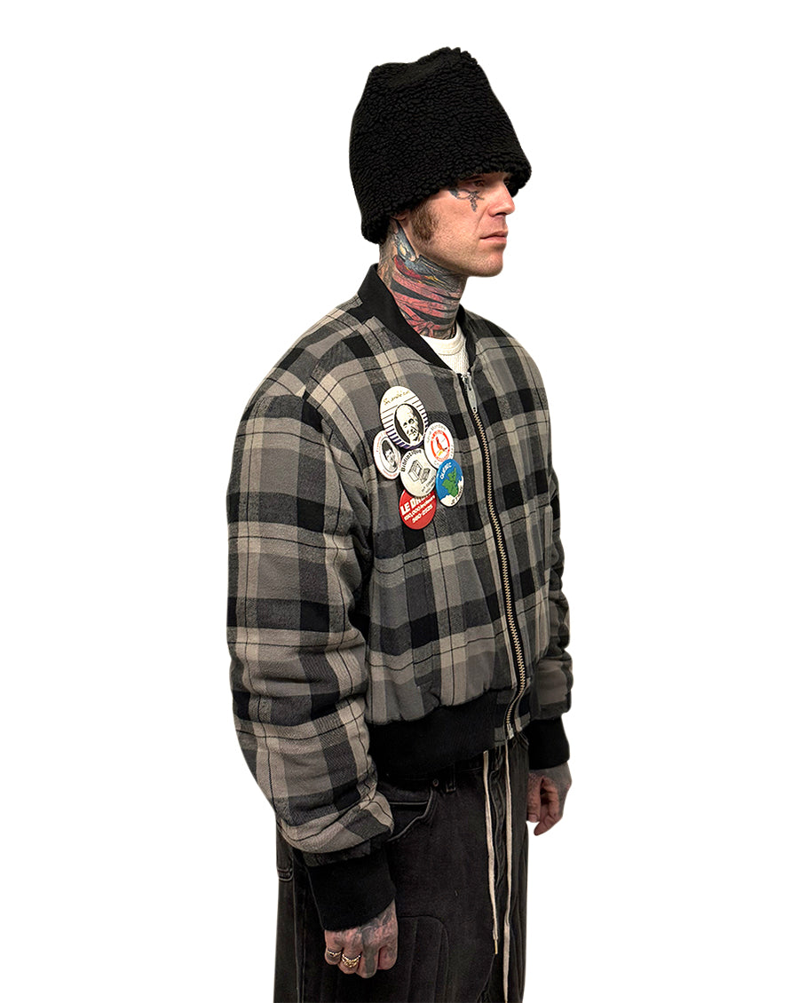 004 FLANNEL BOMBER