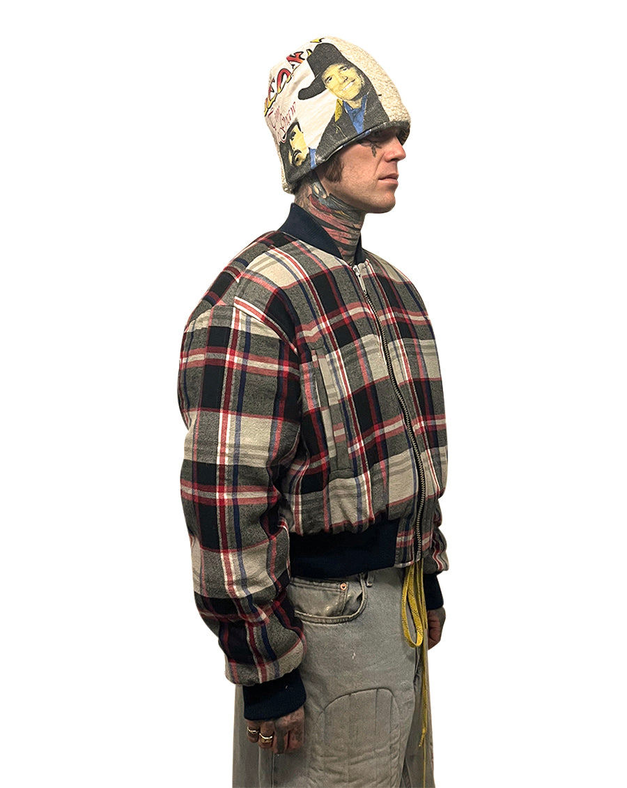 005 FLANNEL BOMBER