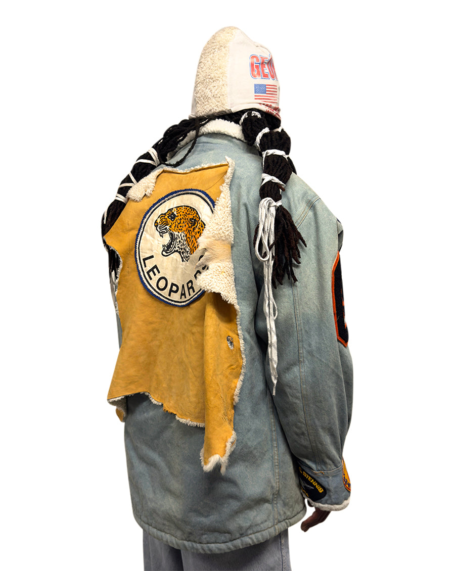 001 SOUVENIR FLESH SHERPA COAT