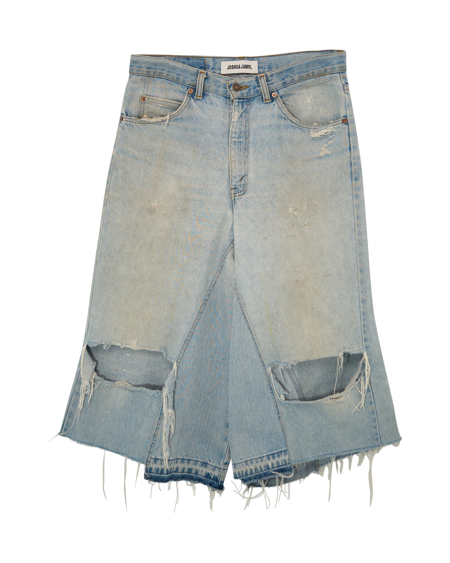 DENIM NBHD SHORT LW DISTRESSED