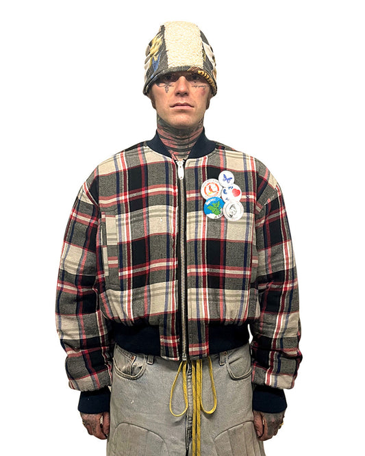 005 FLANNEL BOMBER