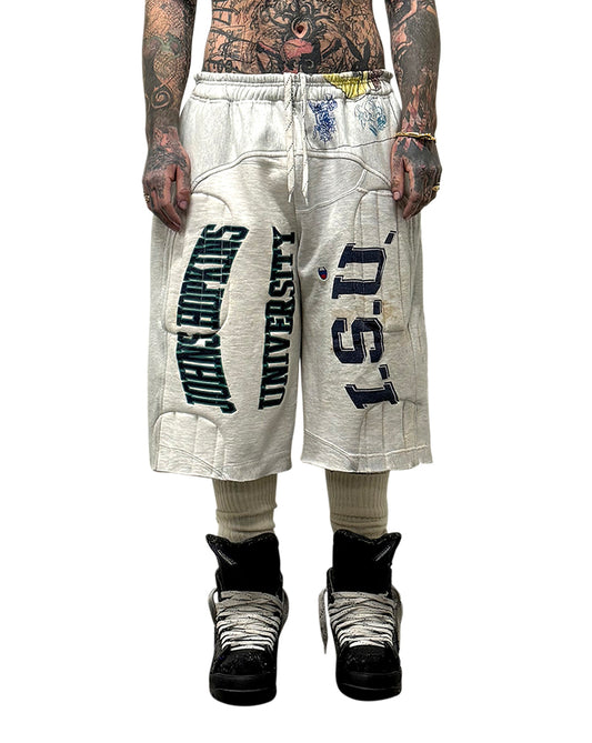 013 WAVE PADDED SWEAT-SHORT