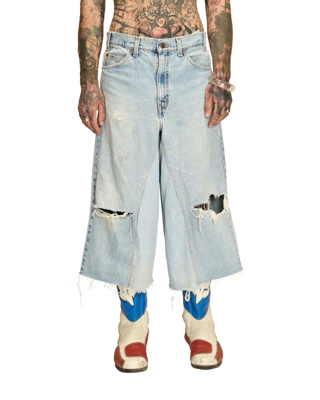 DENIM NBHD SHORT LW DISTRESSED