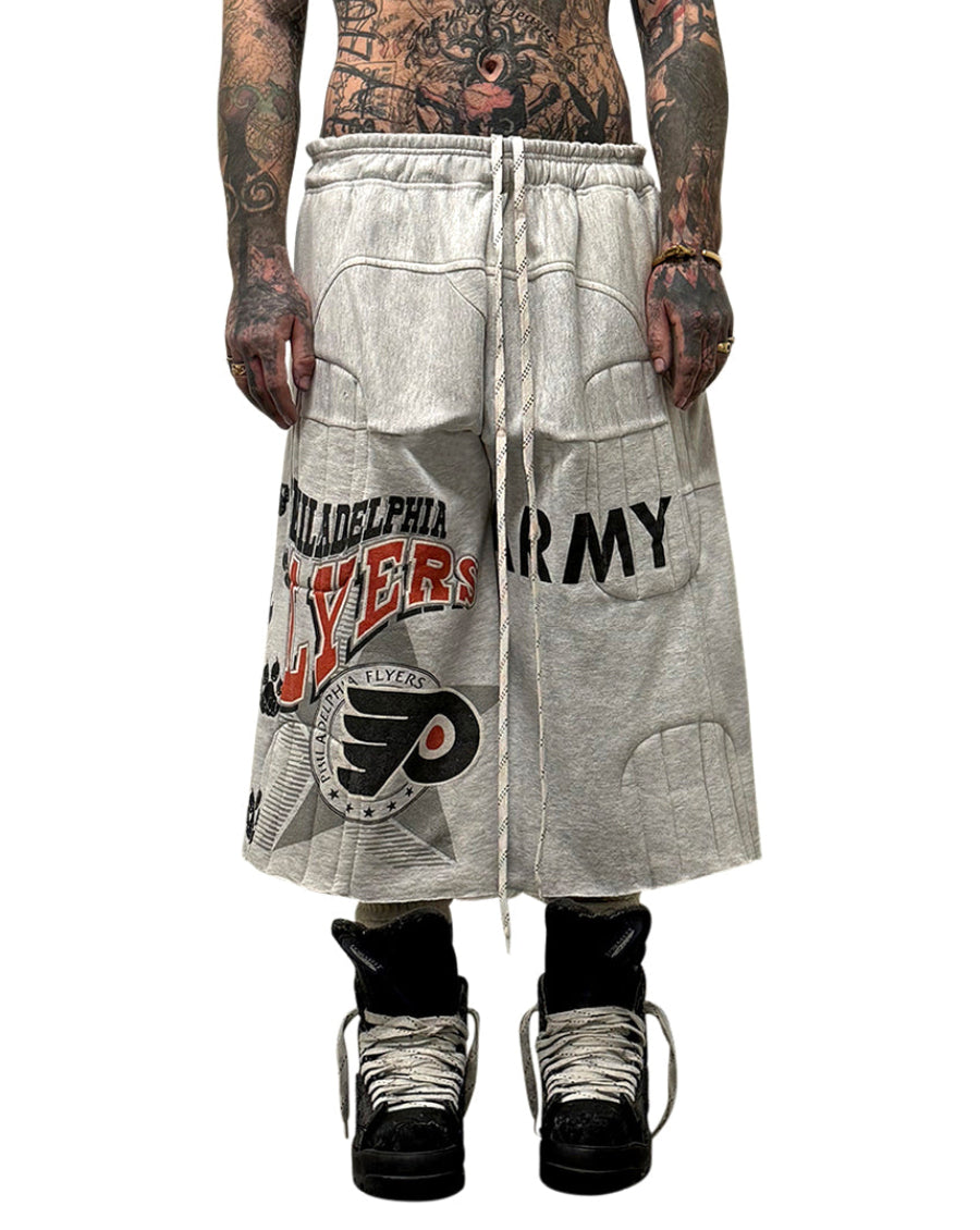 007 WAVE PADDED SWEAT-SHORT