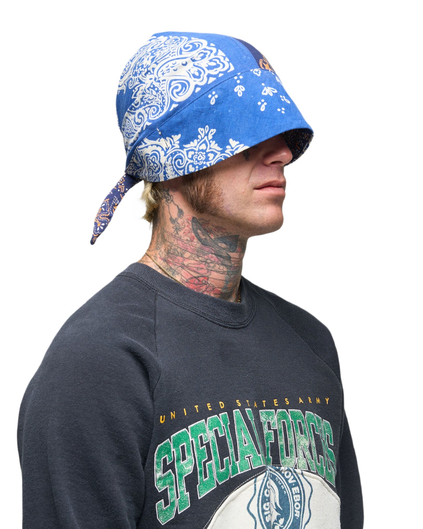 001 BANDANA CAP BLU