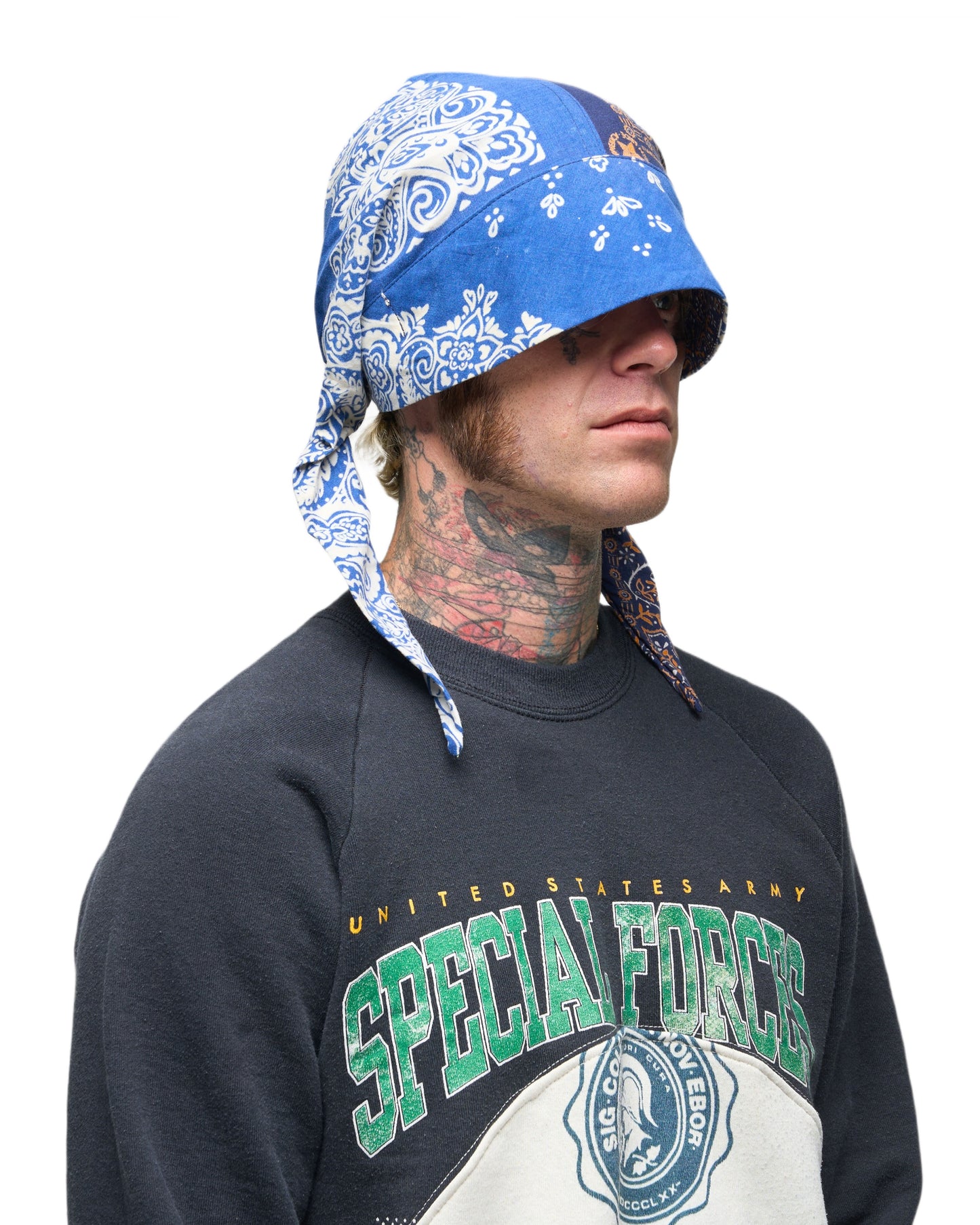001 BANDANA CAP BLU