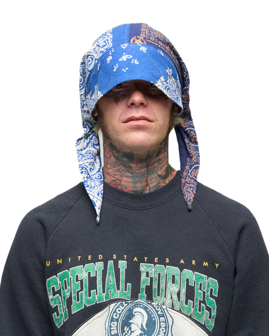001 BANDANA CAP BLU