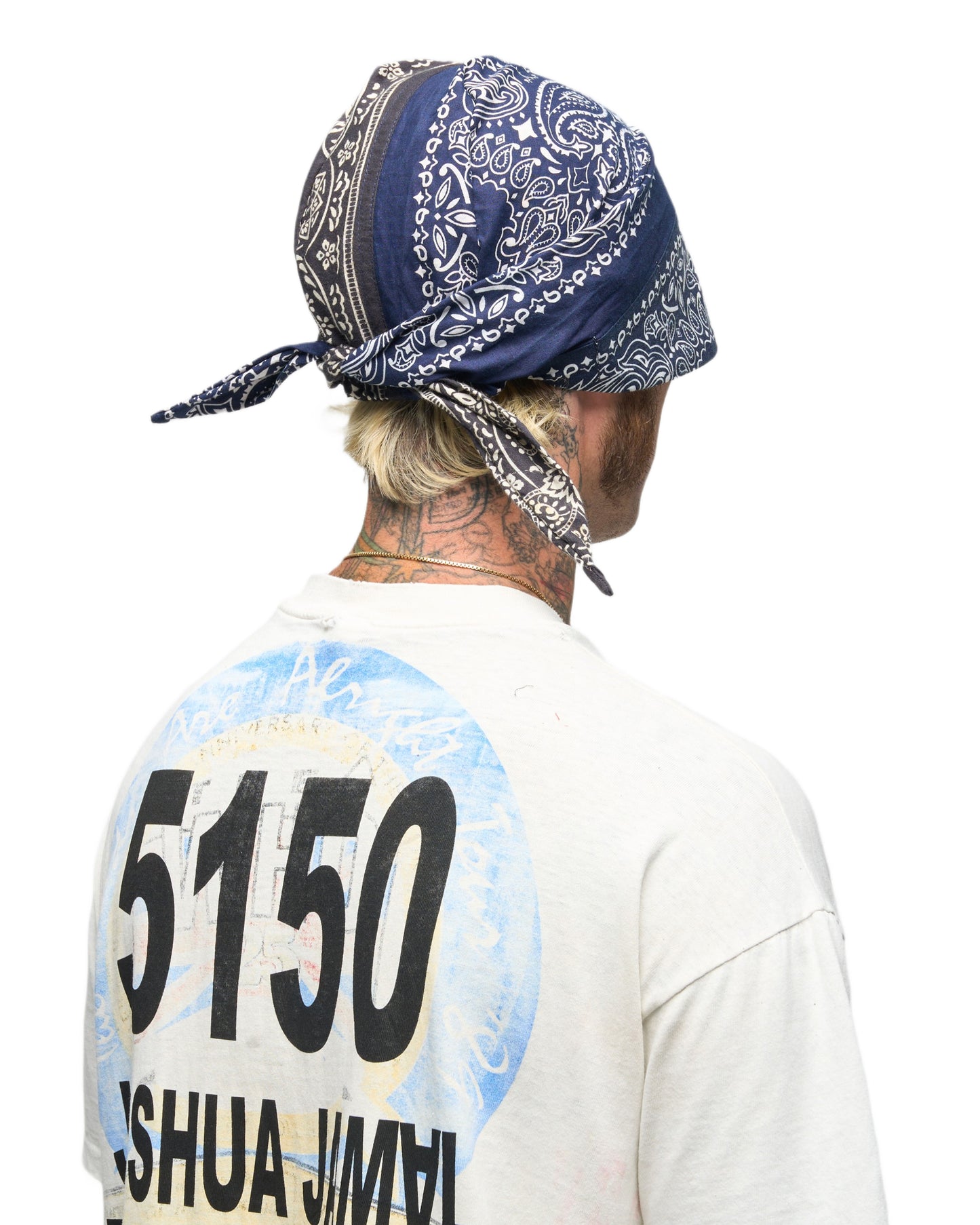 001 BANDANA CAP NVY/BLK