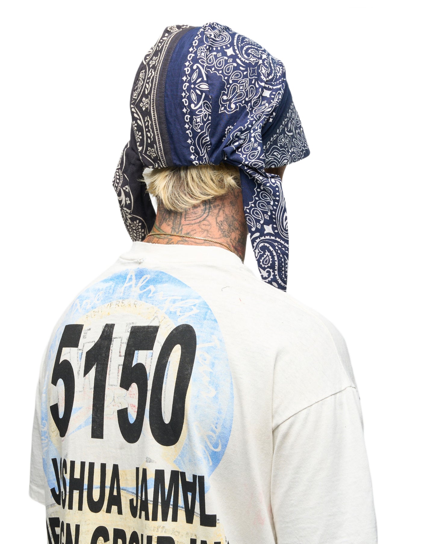 001 BANDANA CAP NVY/BLK