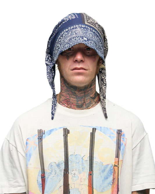 001 BANDANA CAP NVY/BLK