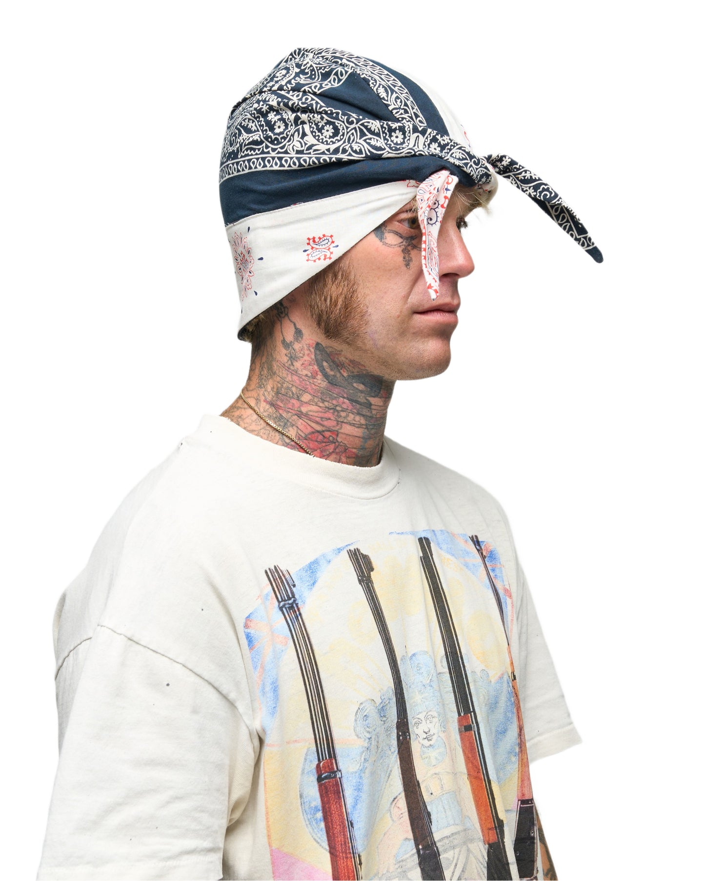 001 BANDANA CAP RWB