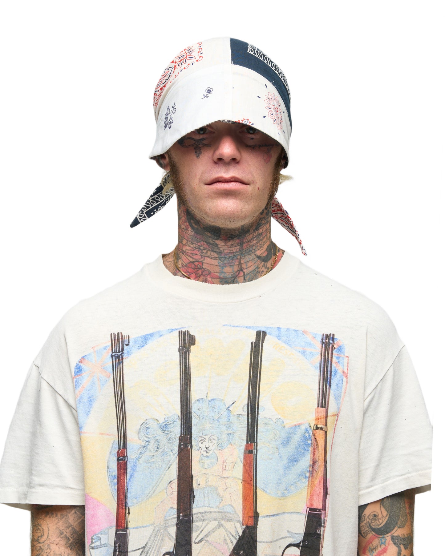 001 BANDANA CAP RWB