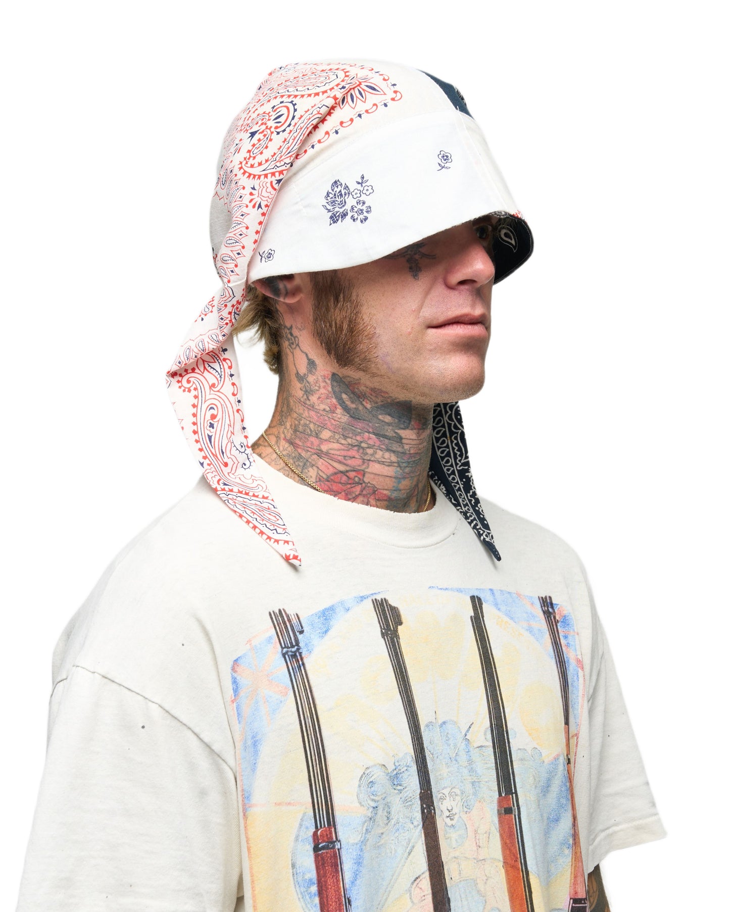 001 BANDANA CAP RWB