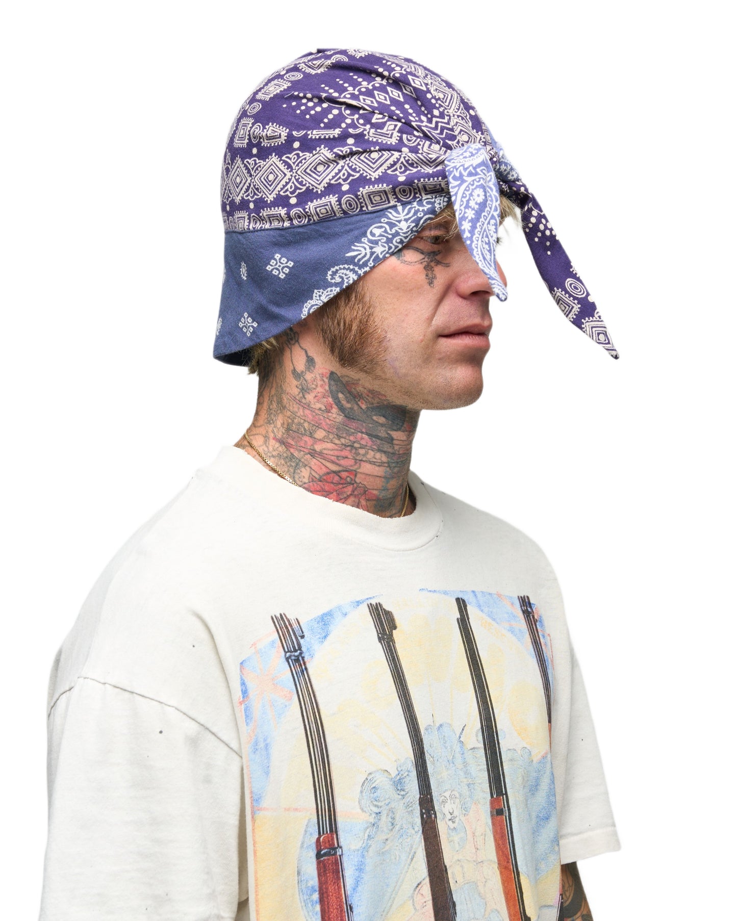 002 BANDANA CAP BLU