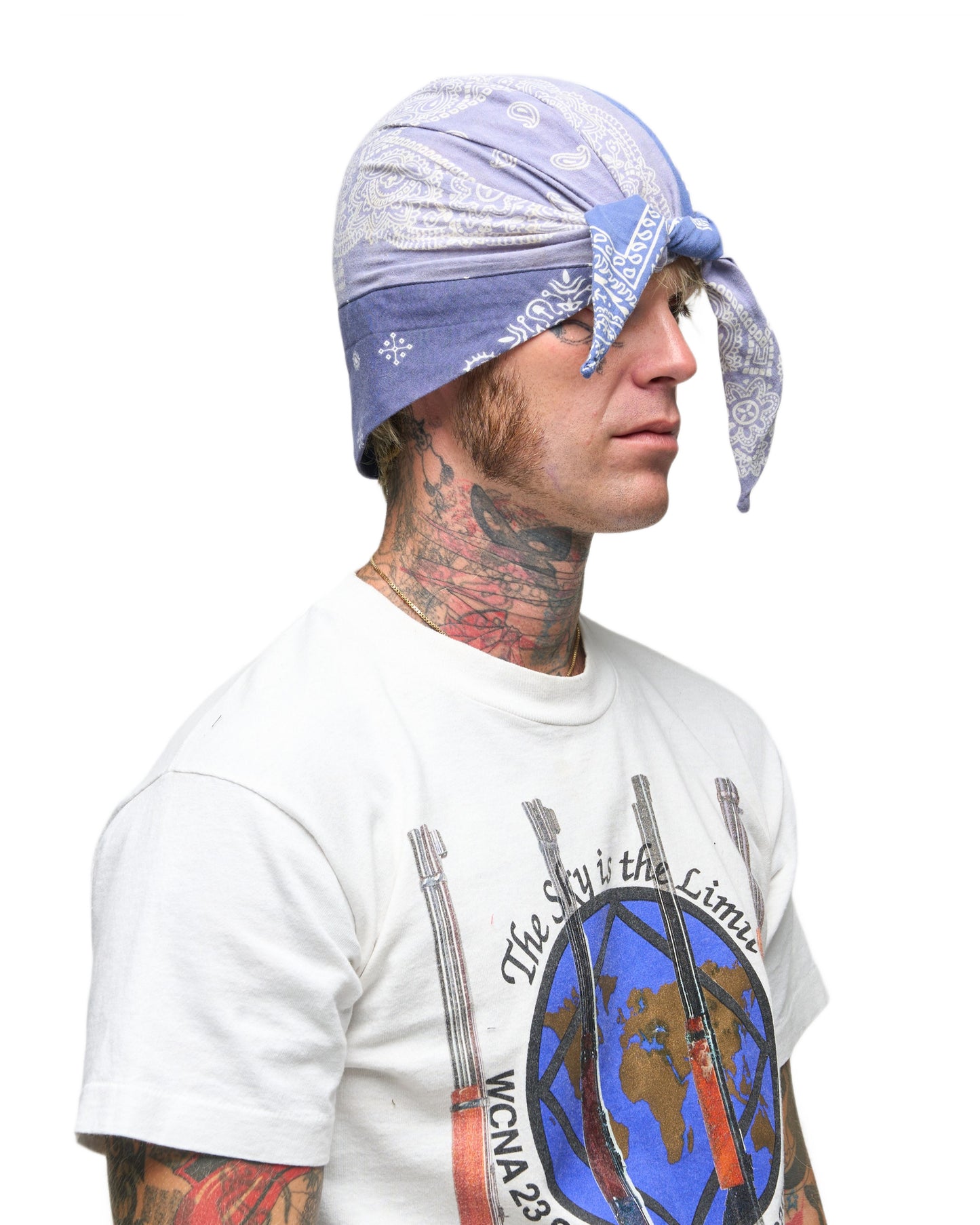 003 BANDANA CAP BLU