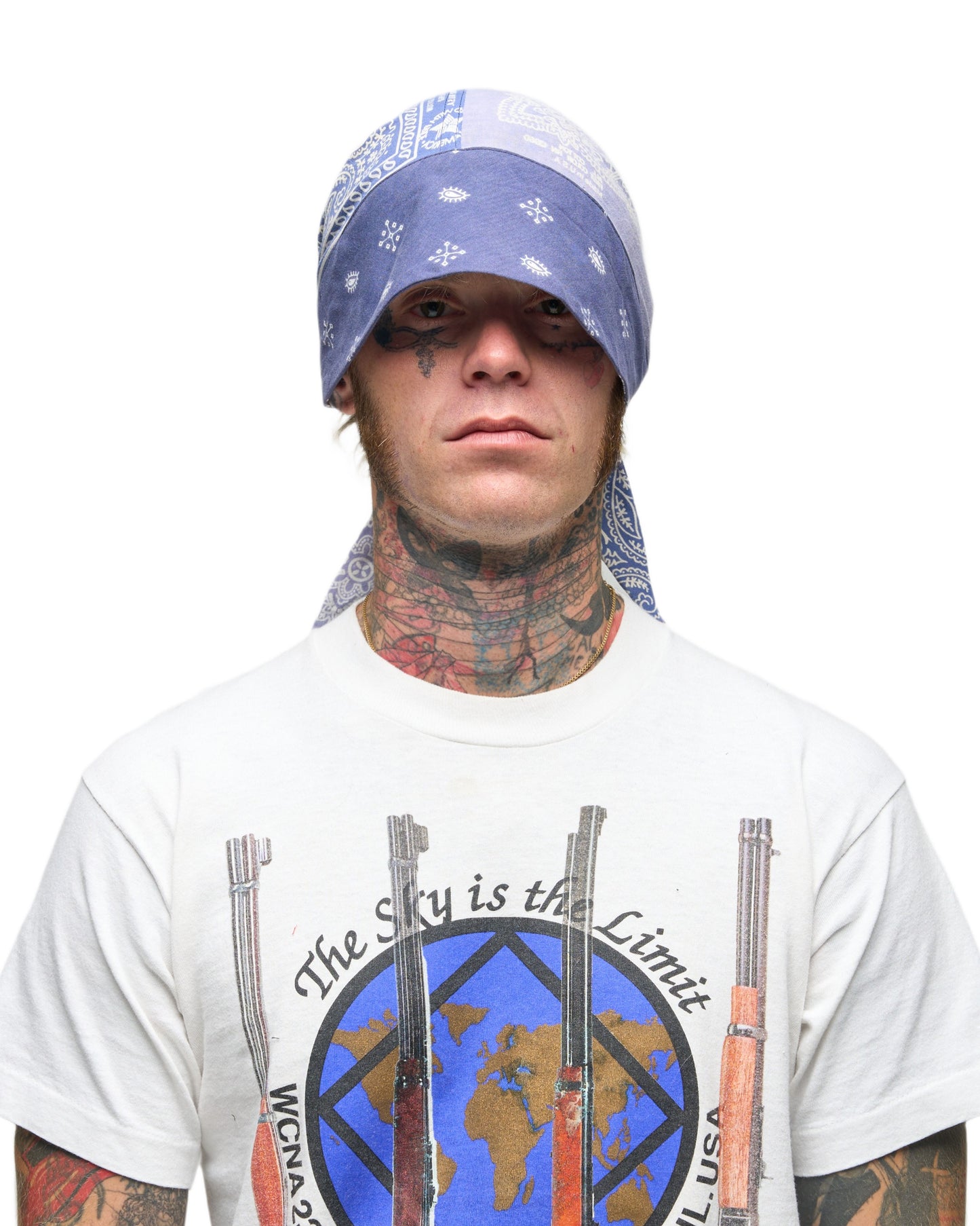 003 BANDANA CAP BLU