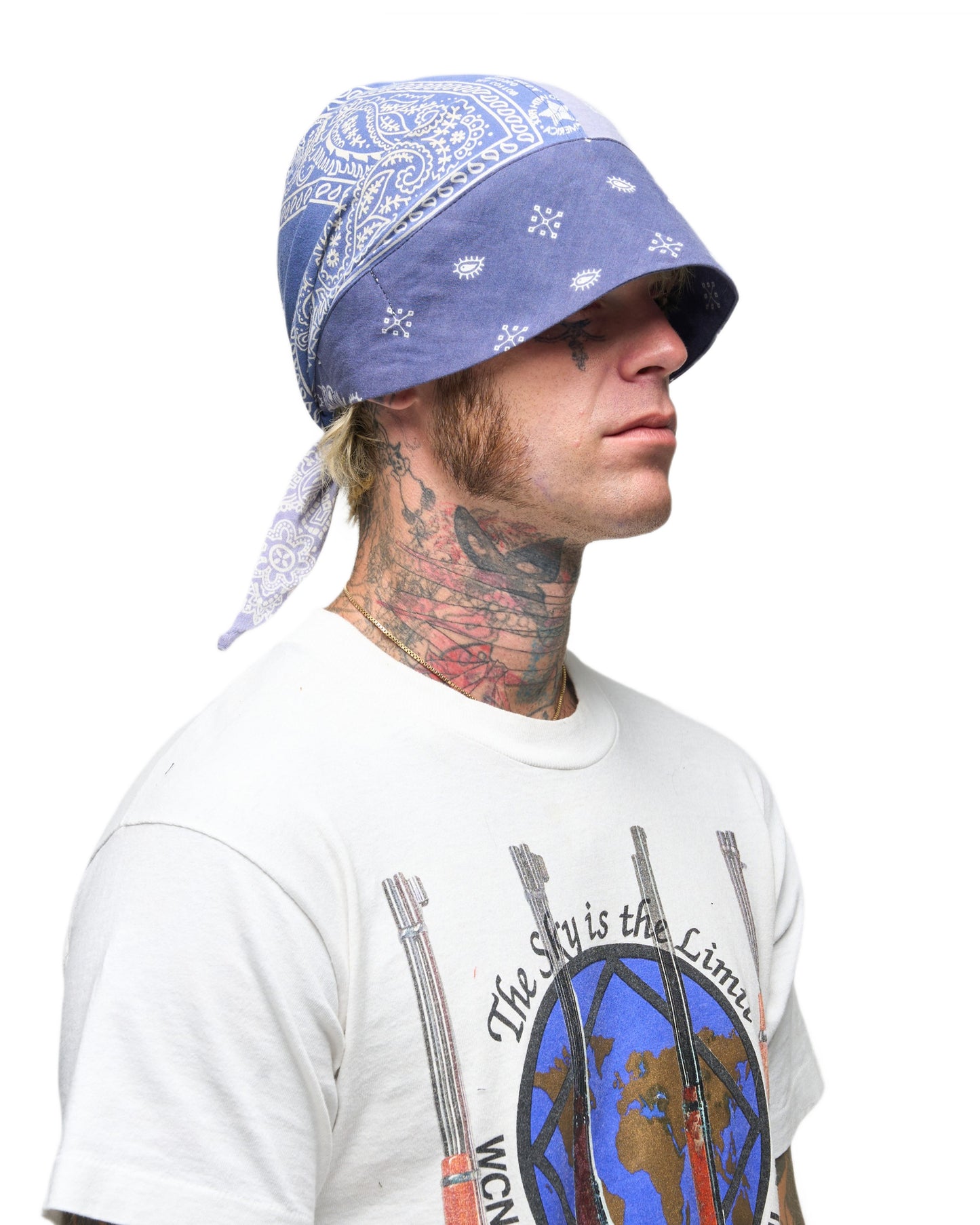 003 BANDANA CAP BLU