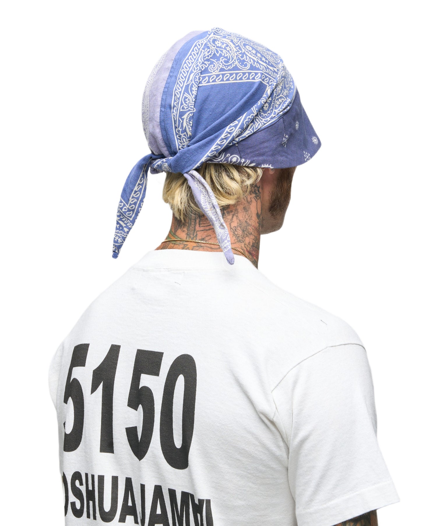 003 BANDANA CAP BLU