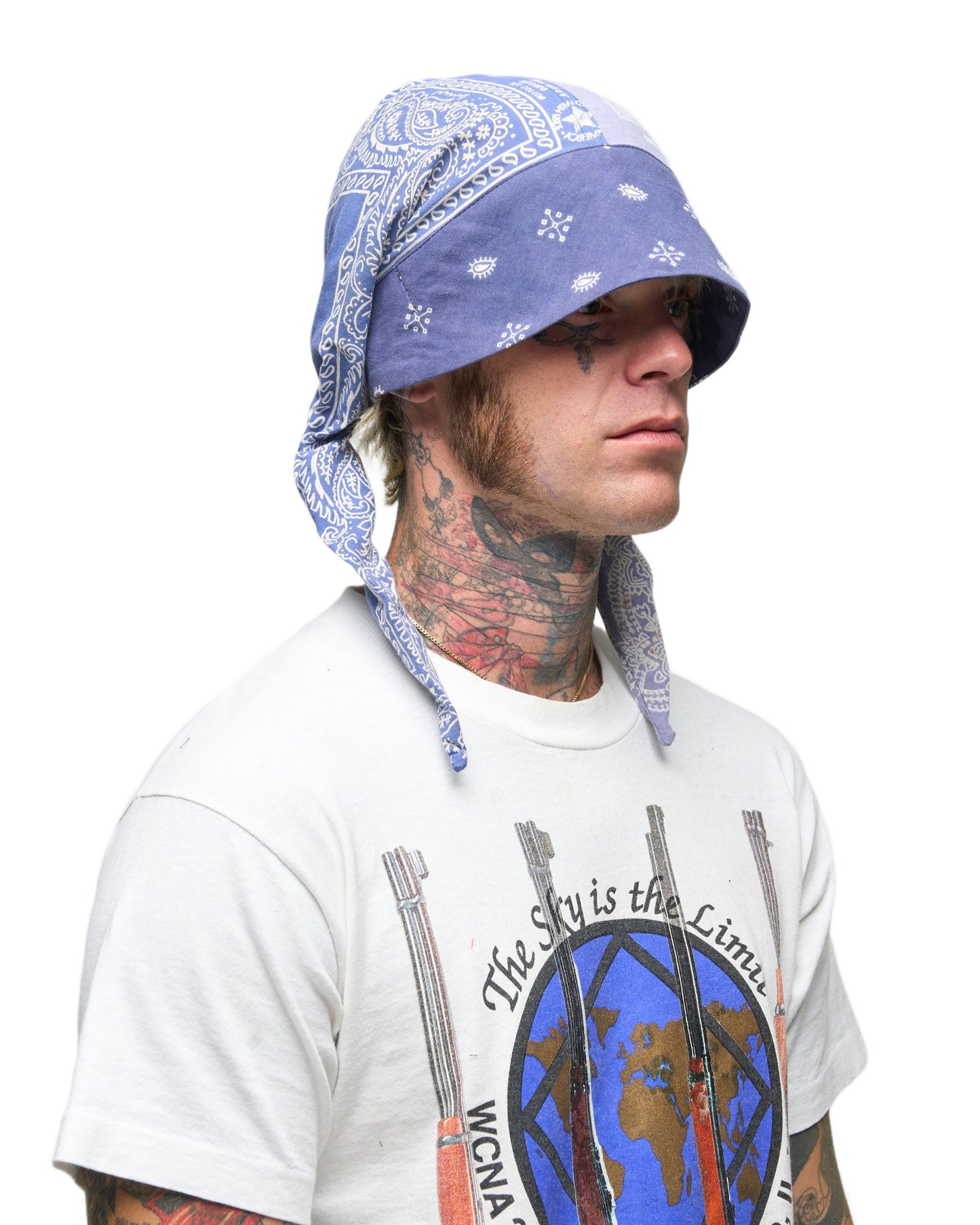 003 BANDANA CAP BLU