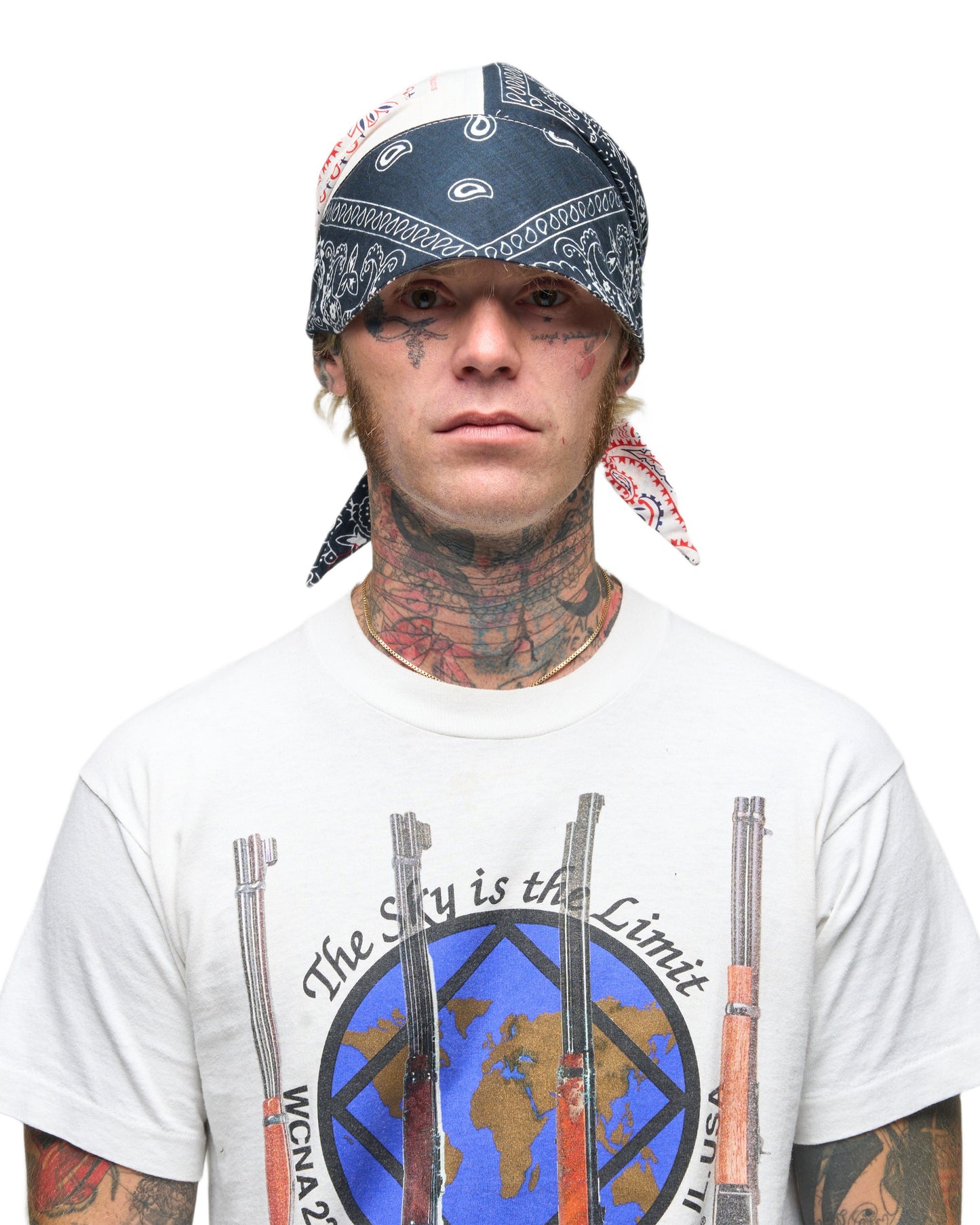 002 BANDANA CAP RWB
