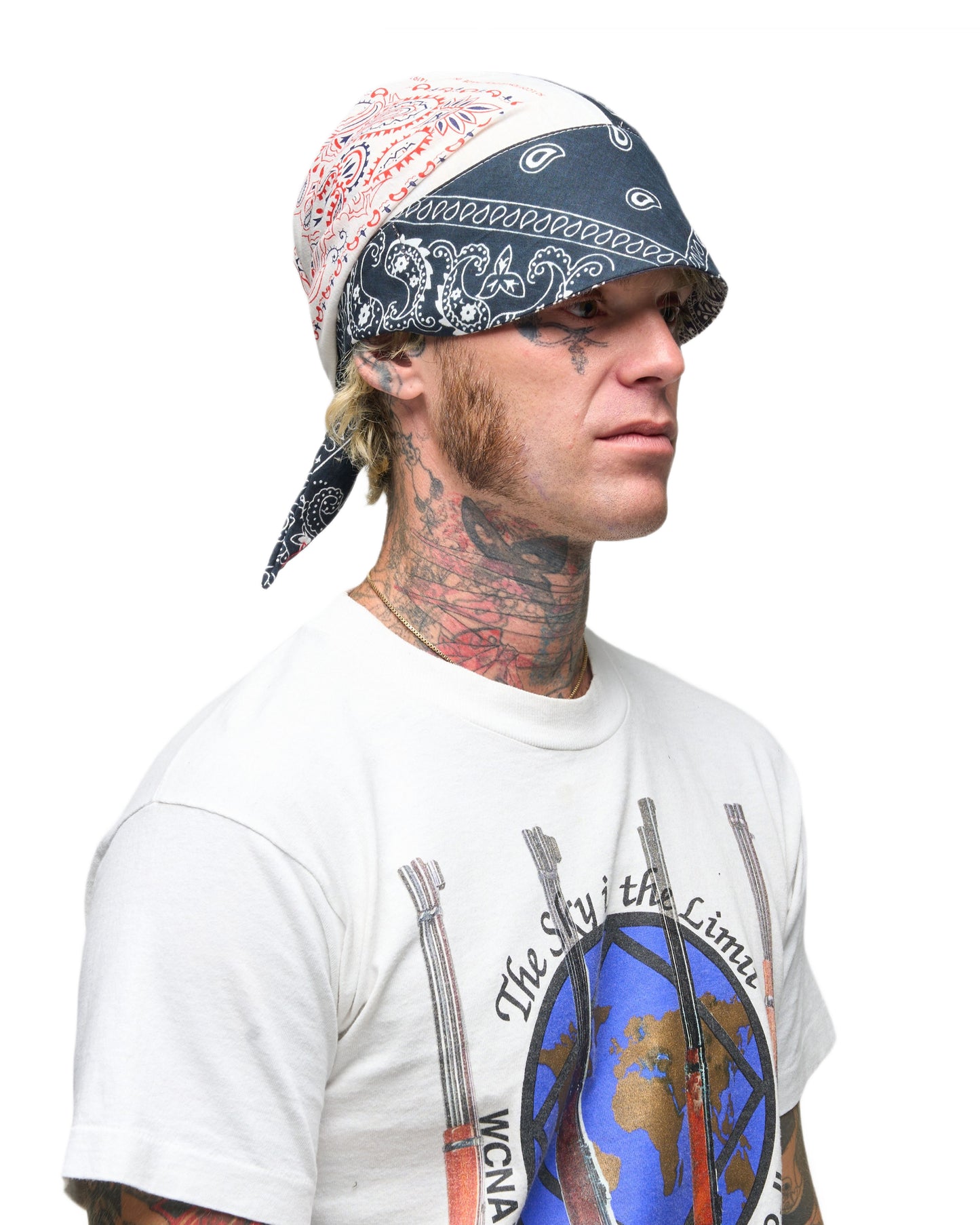 002 BANDANA CAP RWB