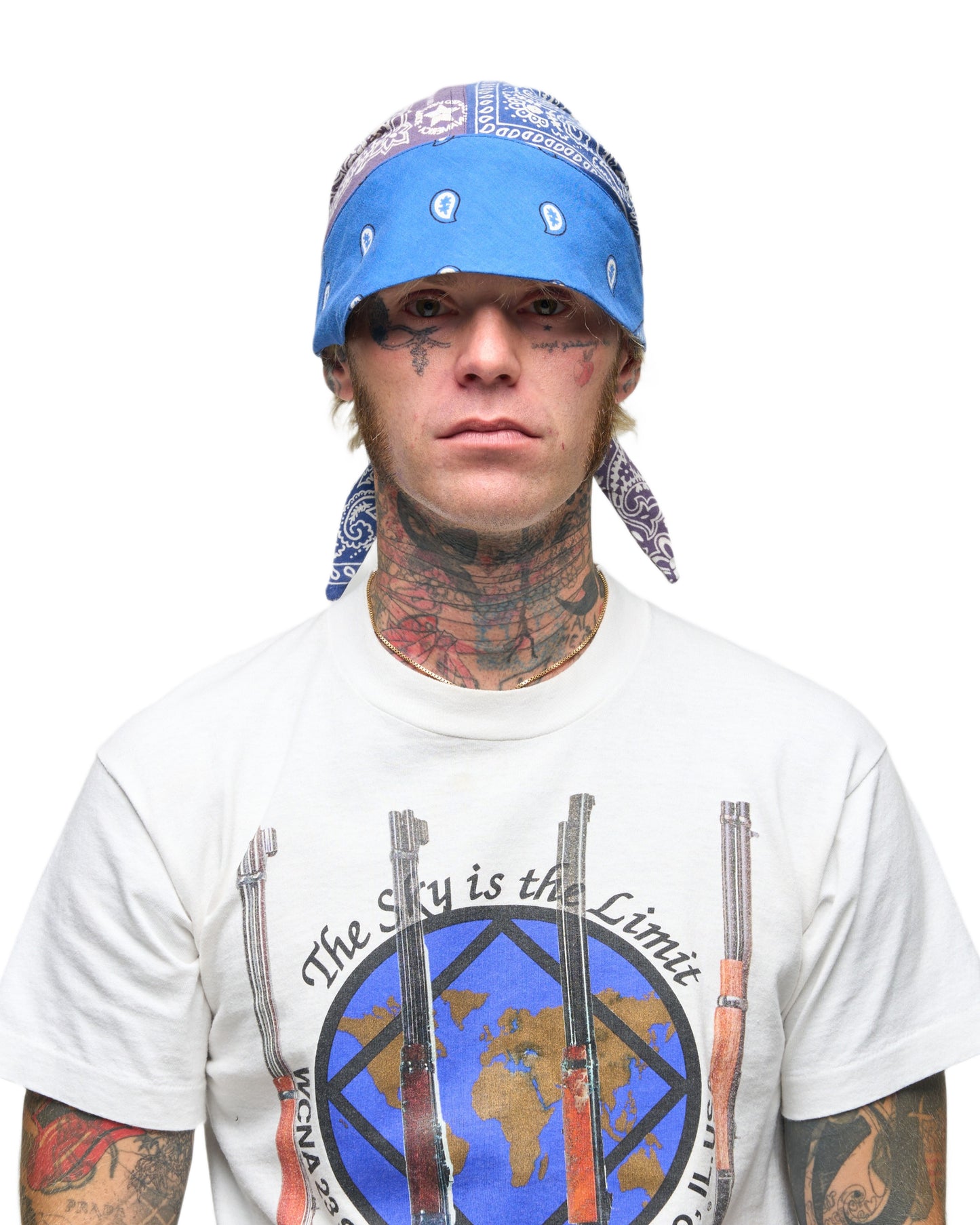 004 BANDANA CAP BLU