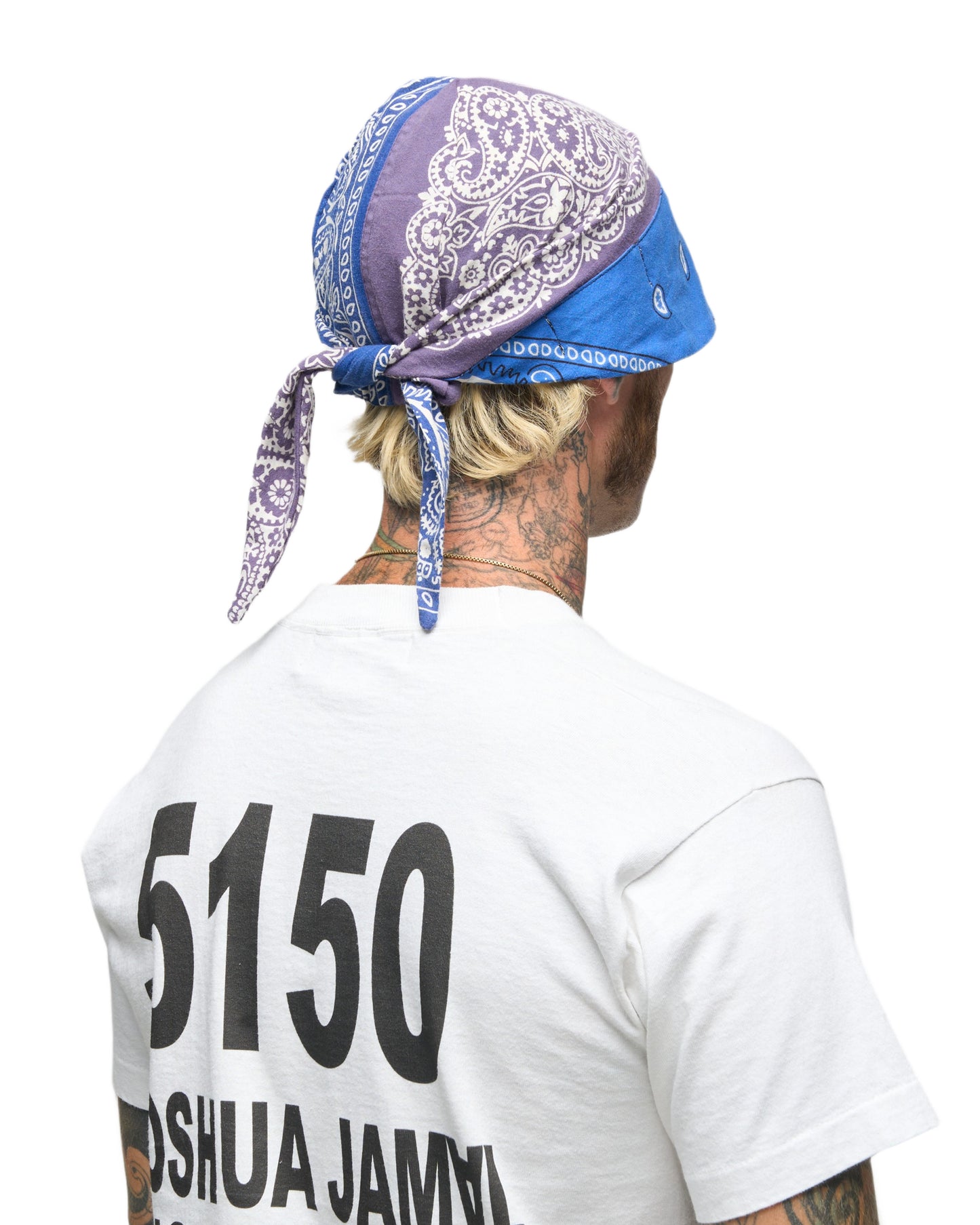 004 BANDANA CAP BLU