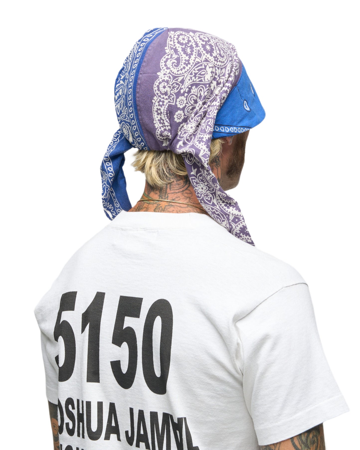 004 BANDANA CAP BLU