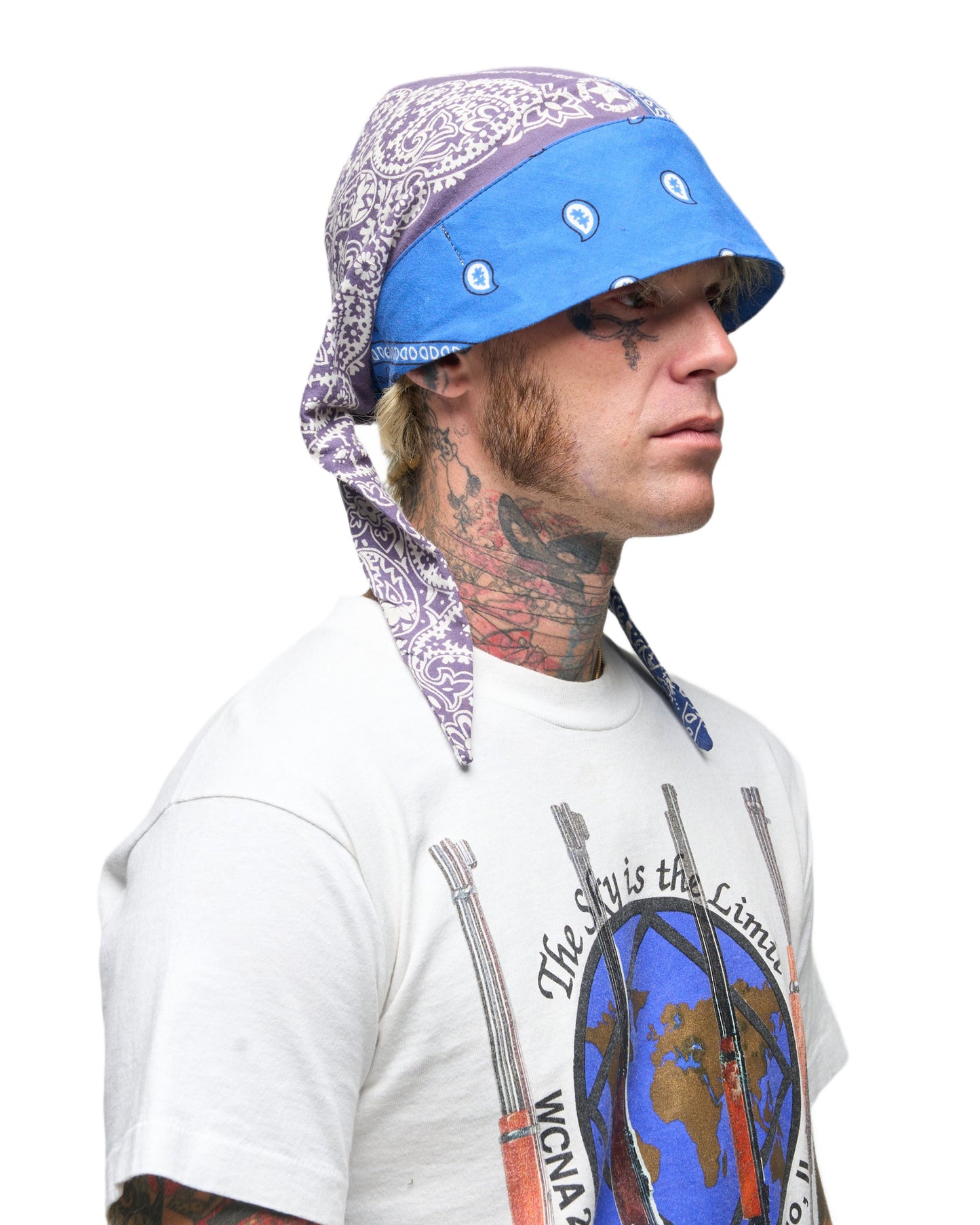 004 BANDANA CAP BLU